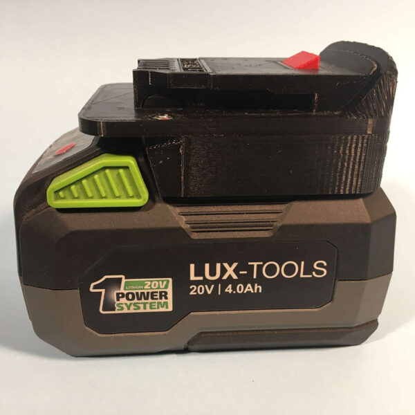 Átalakító adapter Lux-Tools 1 Power System akkumulátorokhoz - Dewalt XR gépekhez
